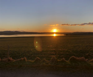 sunset over the Loch