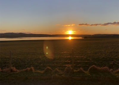 sunset over the Loch