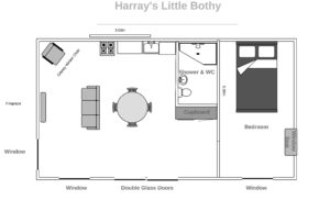 Harray's Little Bothy Floor Plan